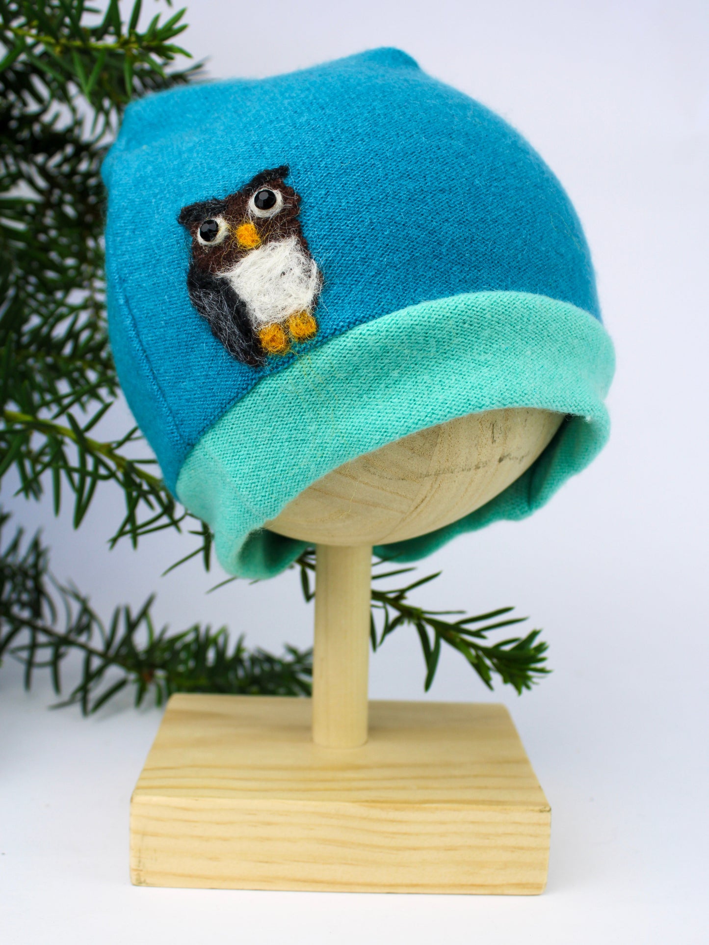 Owl Cashmere Kids Hat