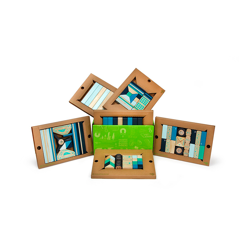 130-Piece Magnetic Wooden Blocks