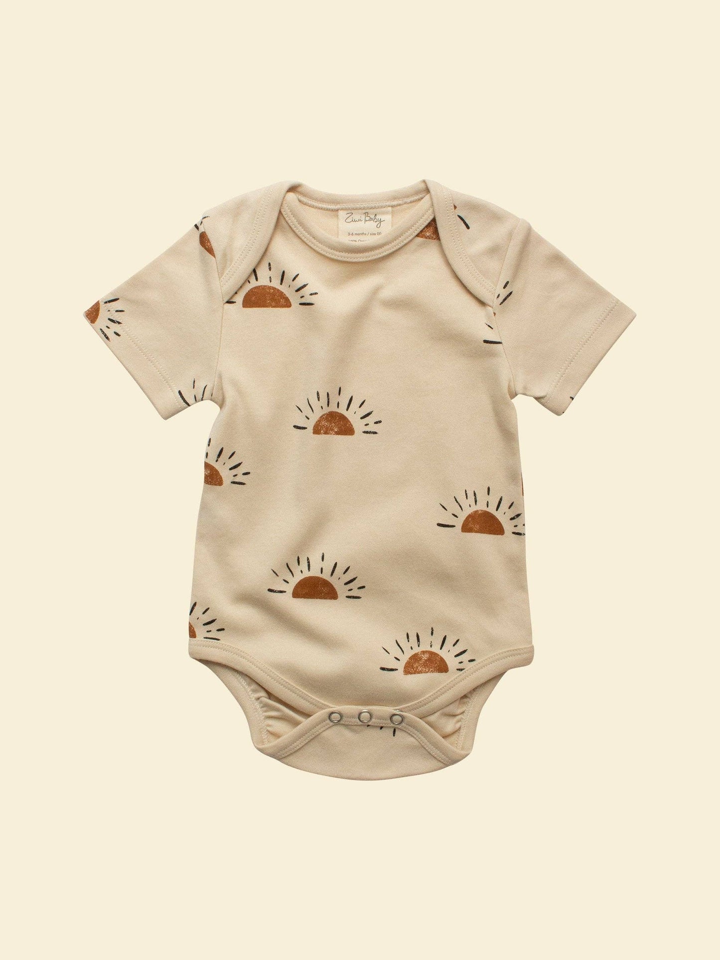 sun organic short sleeve onesie