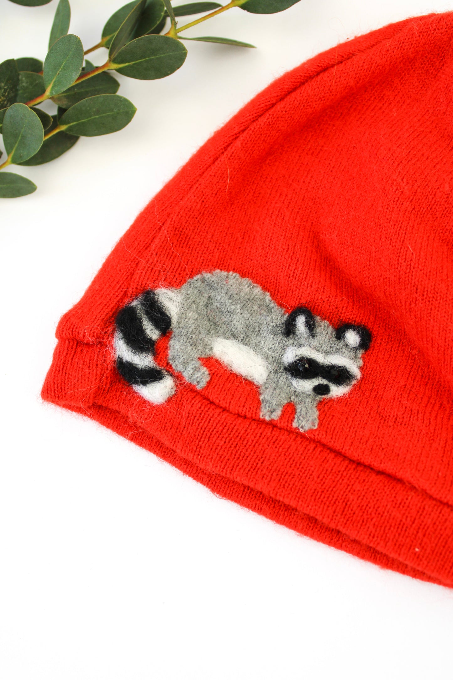 Raccoon Cashmere Baby Hat