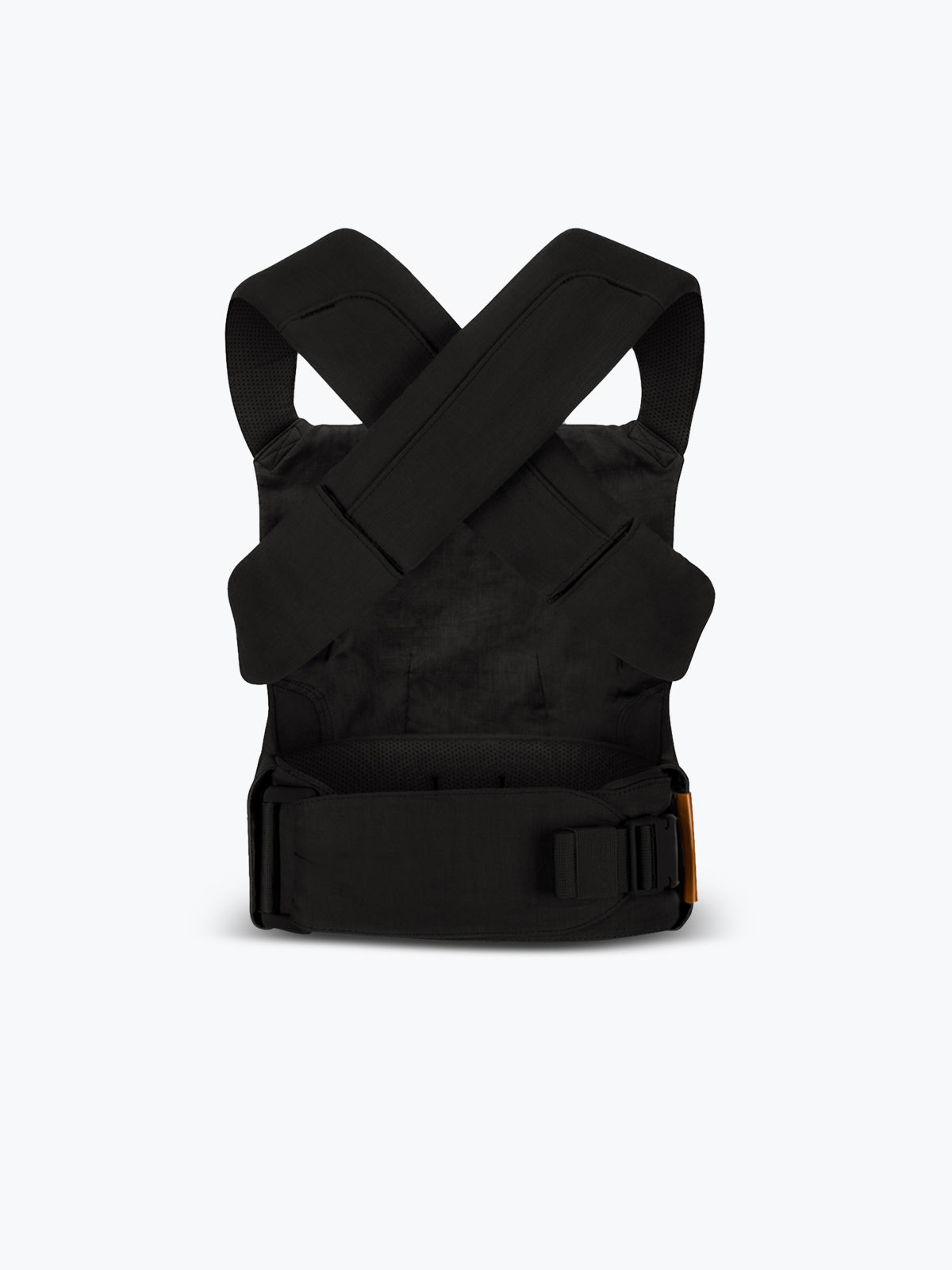 Black tactical vest on a white background