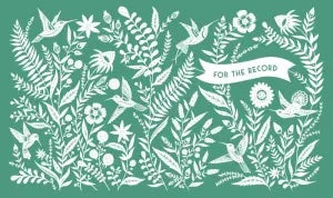 For The Record section cover page from This Family of Ours