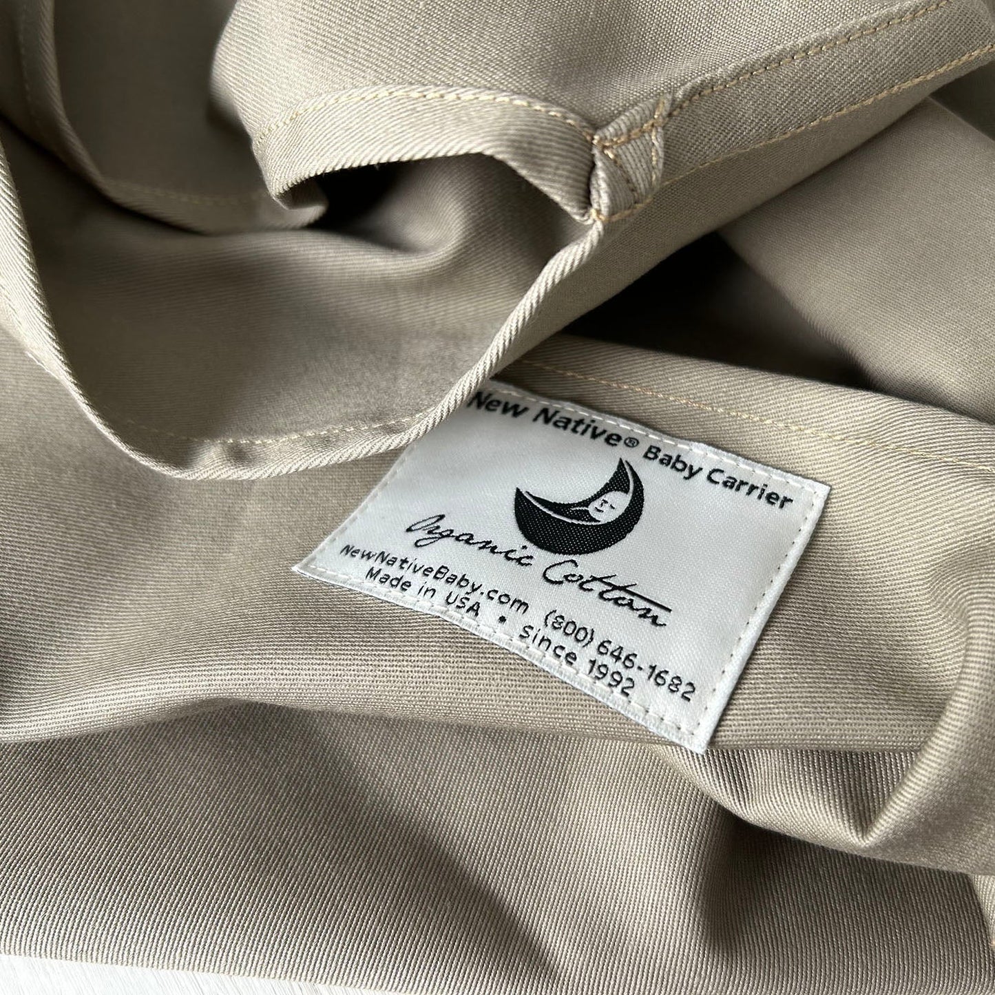 Organic Cotton Baby Carrier Khaki