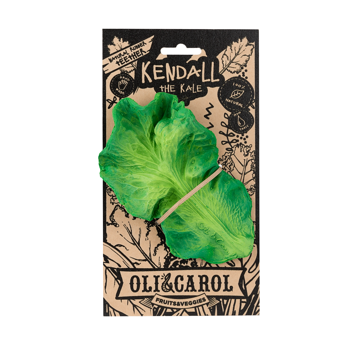 kendall the natural rubber kale in paper packaging