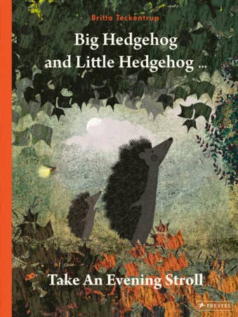 cover for the book big hedgehog and little hedgehog take an evening stroll