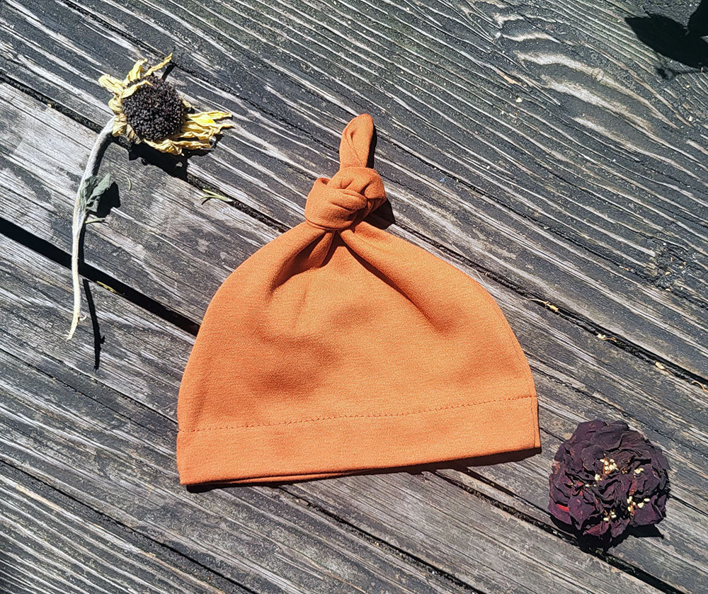 Pumpkin Baby Knot Hat