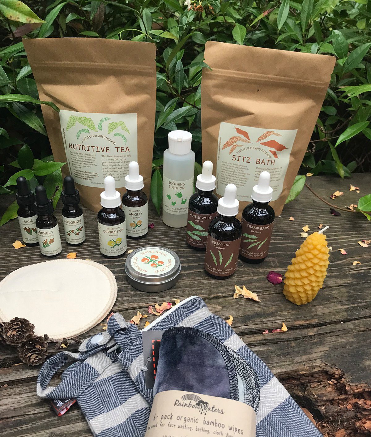 Postpartum Med Set Plus by a Wild Light Apothecary