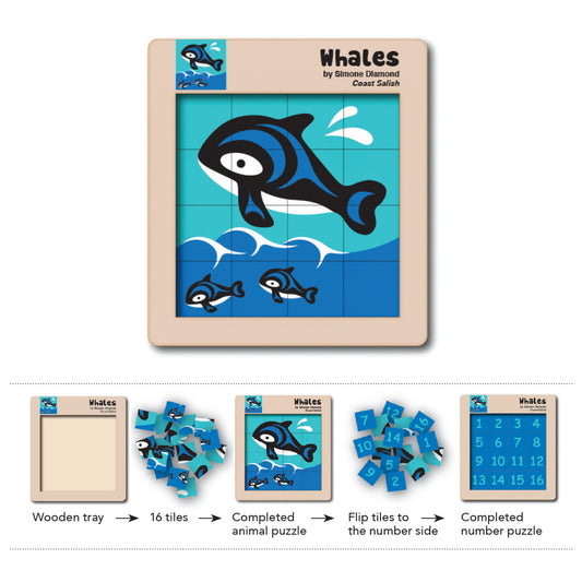 Whales Puzzle by Simone Diamond