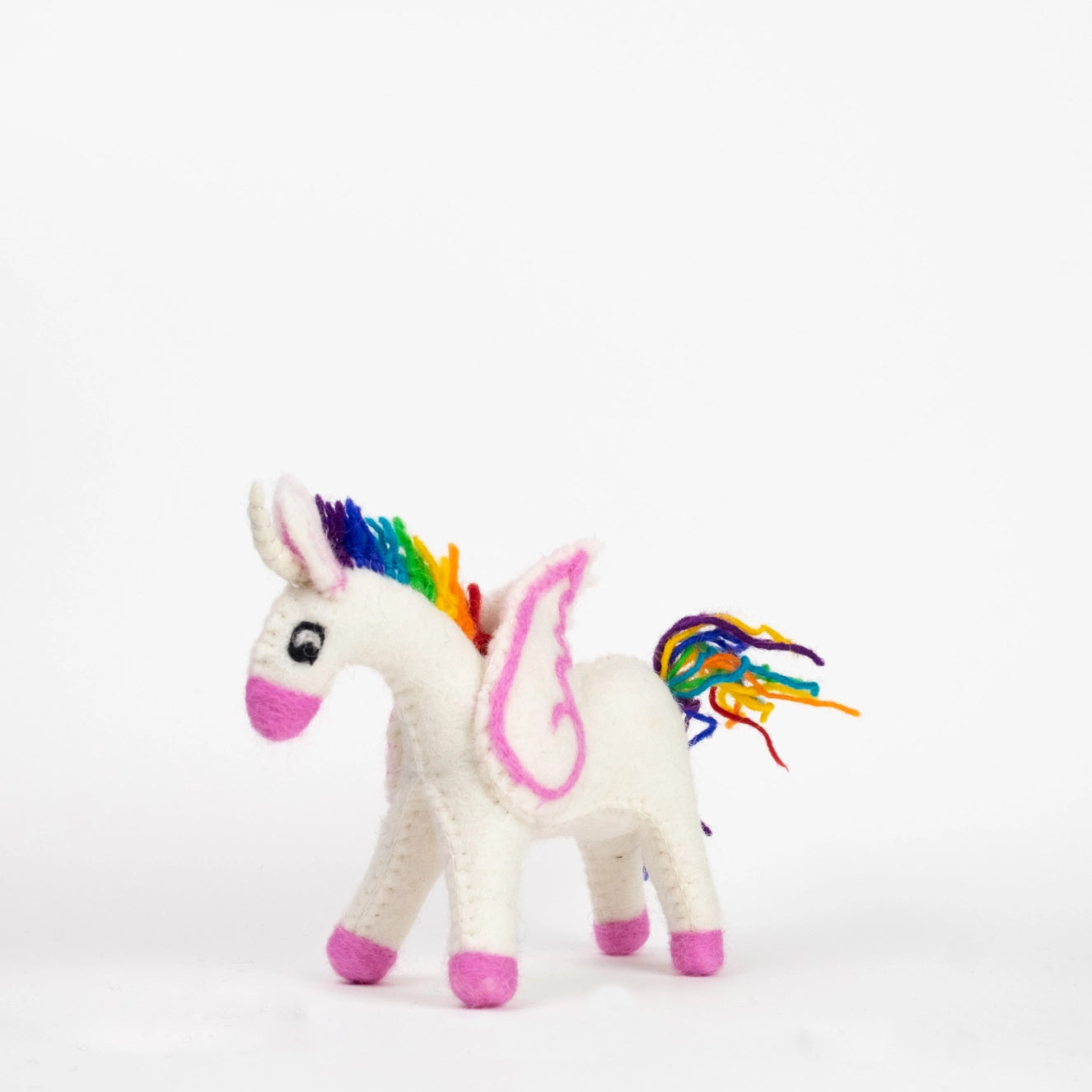 Felt rainbow unicorn small