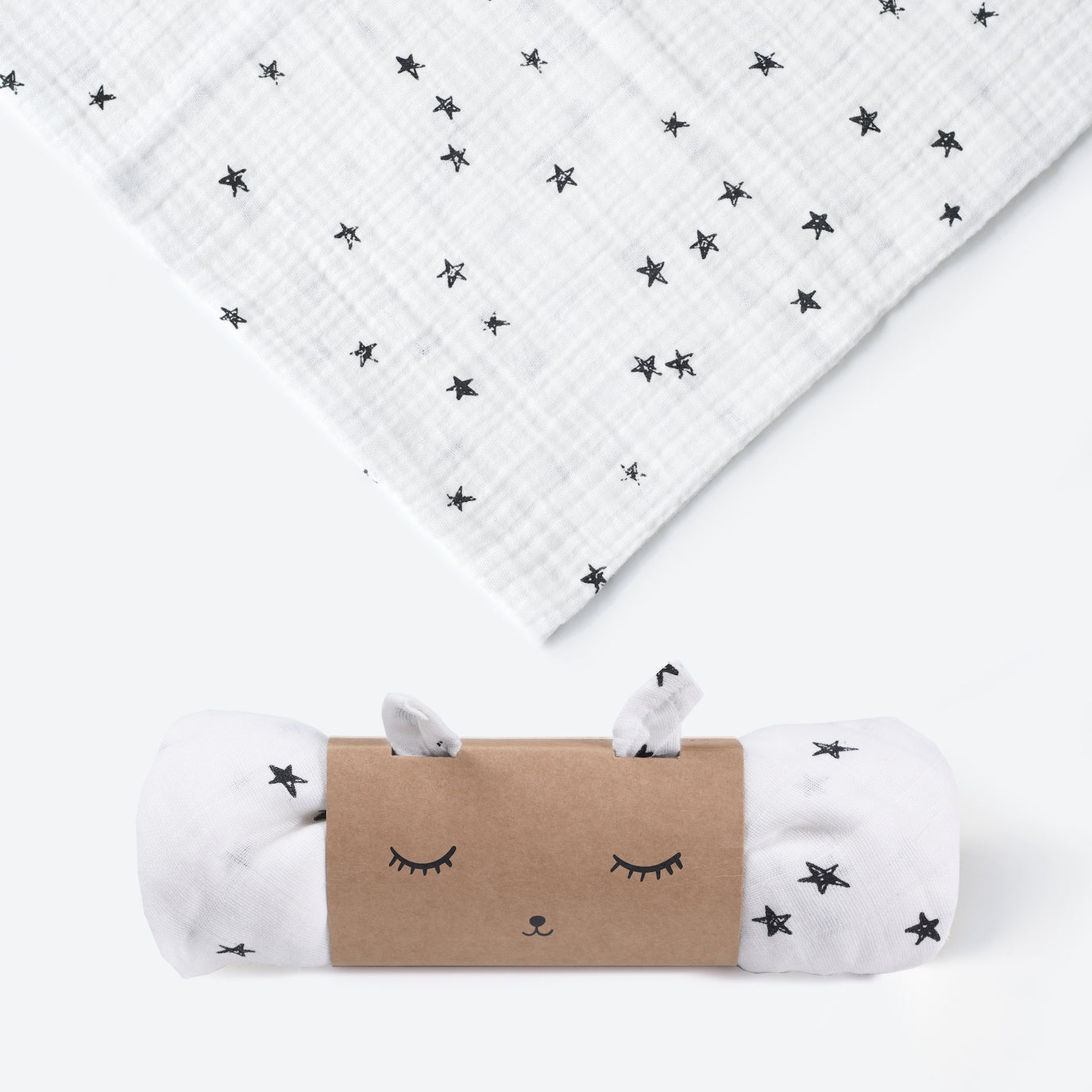 Organic Cotton Muslin Swaddle - Stars