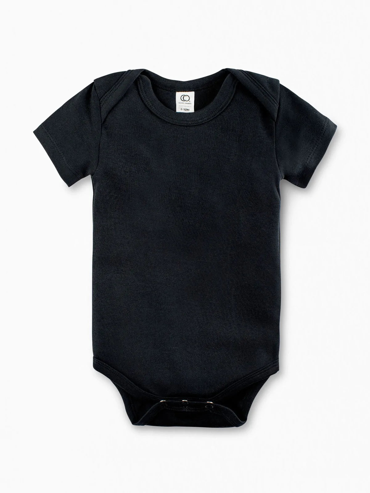 Organic Short Sleeve Onesie in Black