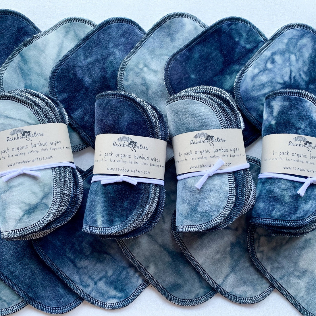 Handdyed Organic Wipes/Wash cloths