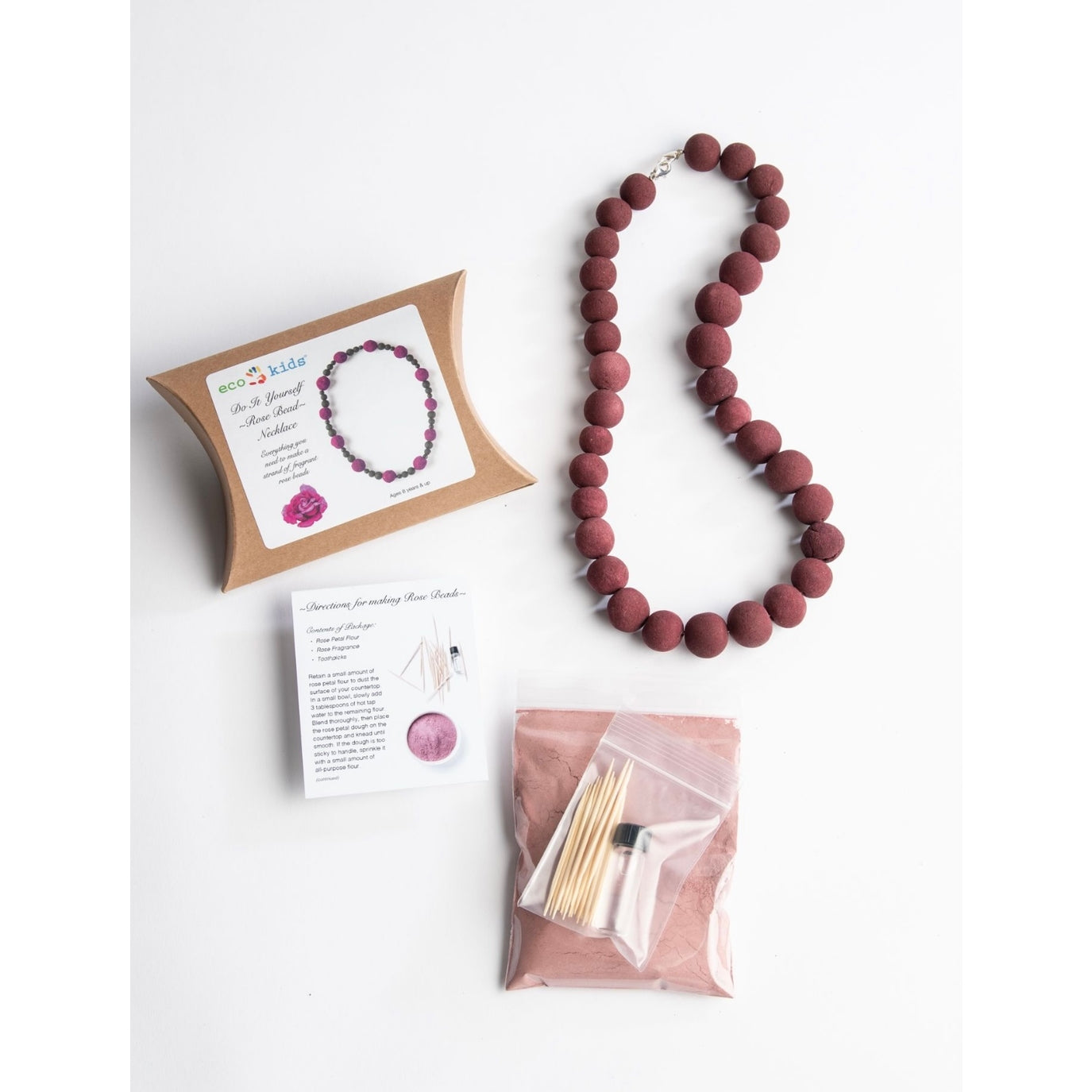 Rose Bead Necklace Kit Eco Kids
