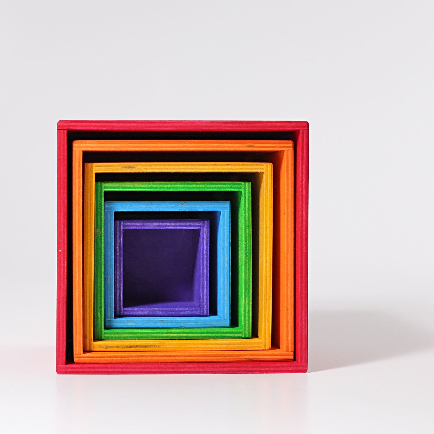 Wooden Rainbow Nesting Boxes