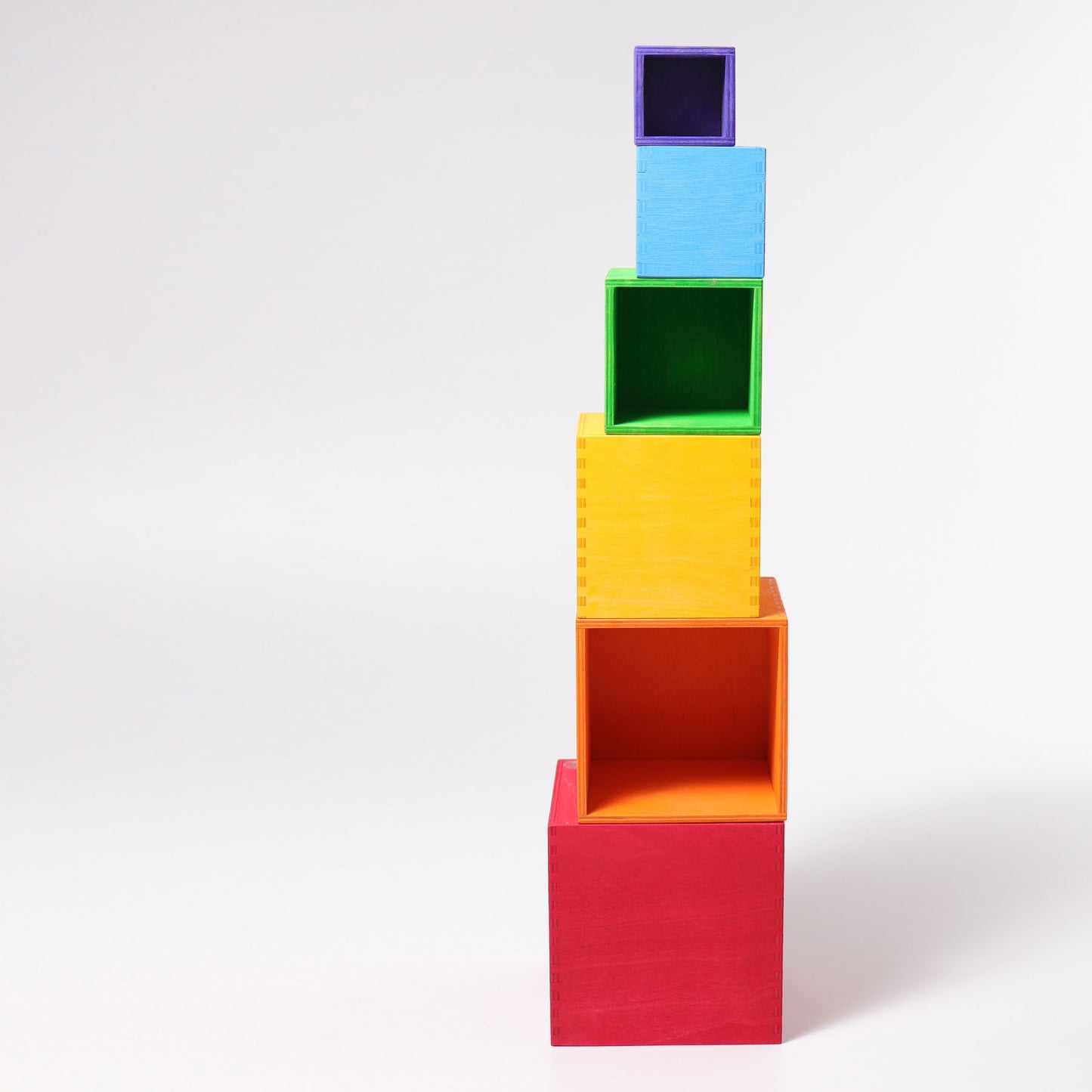 Wooden Rainbow Nesting Boxes