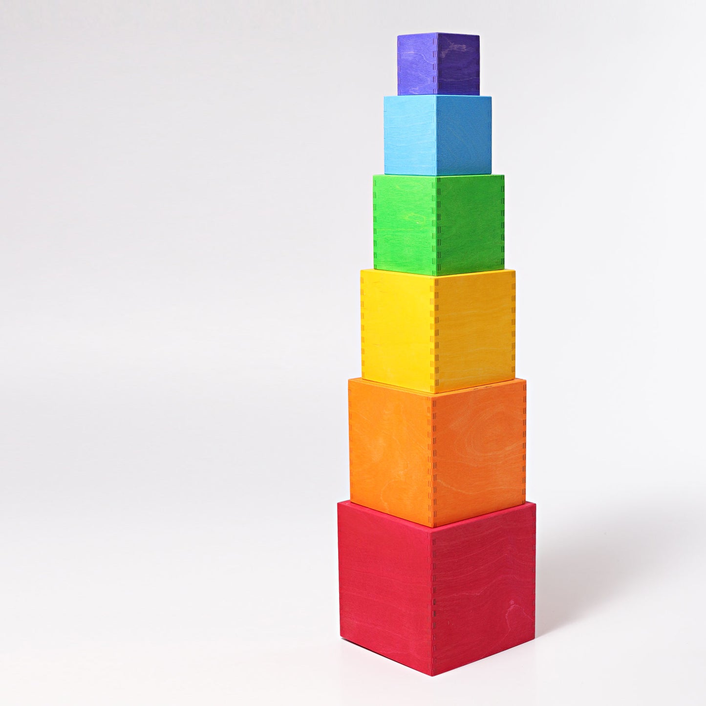 Wooden Rainbow Nesting Boxes