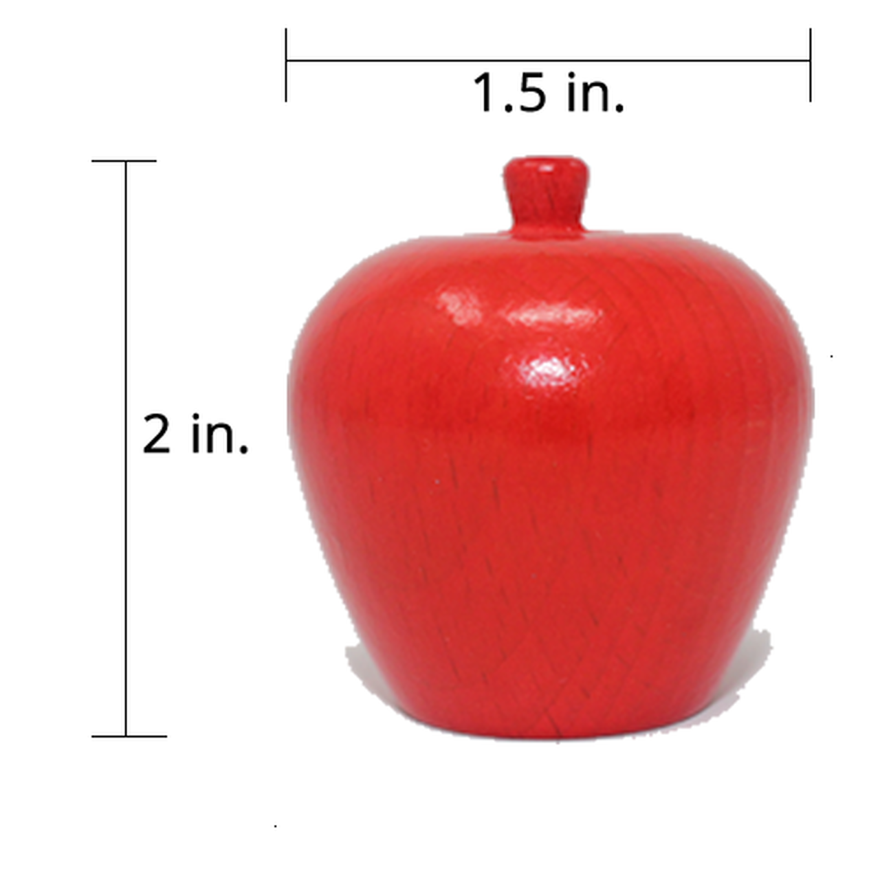 Apple piece from My First Orchard with size indication