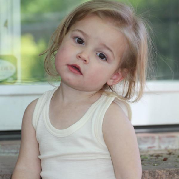 Wool Silk Kids Tank Top Under Shirt