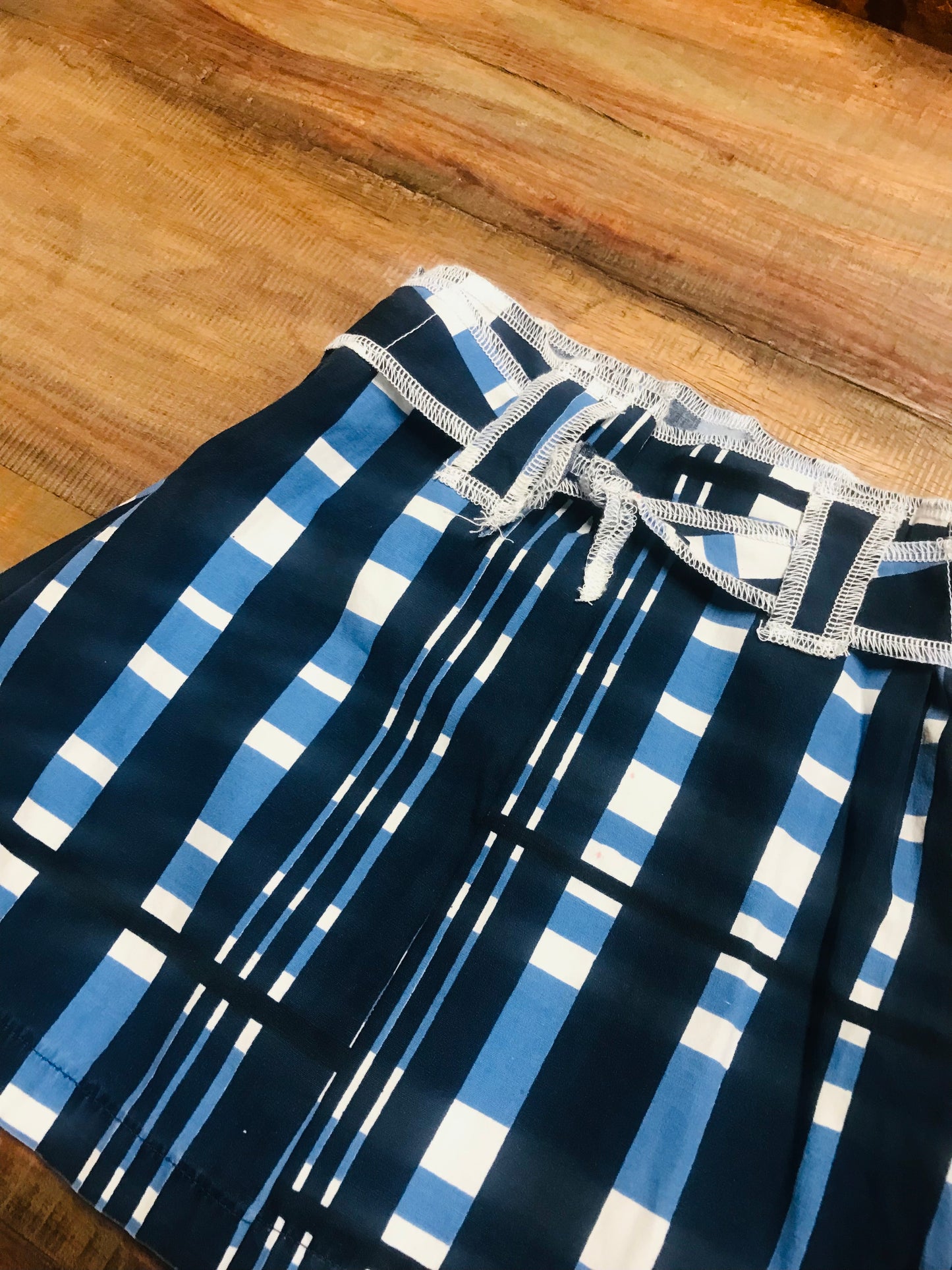 Upcycled Blue Skirt