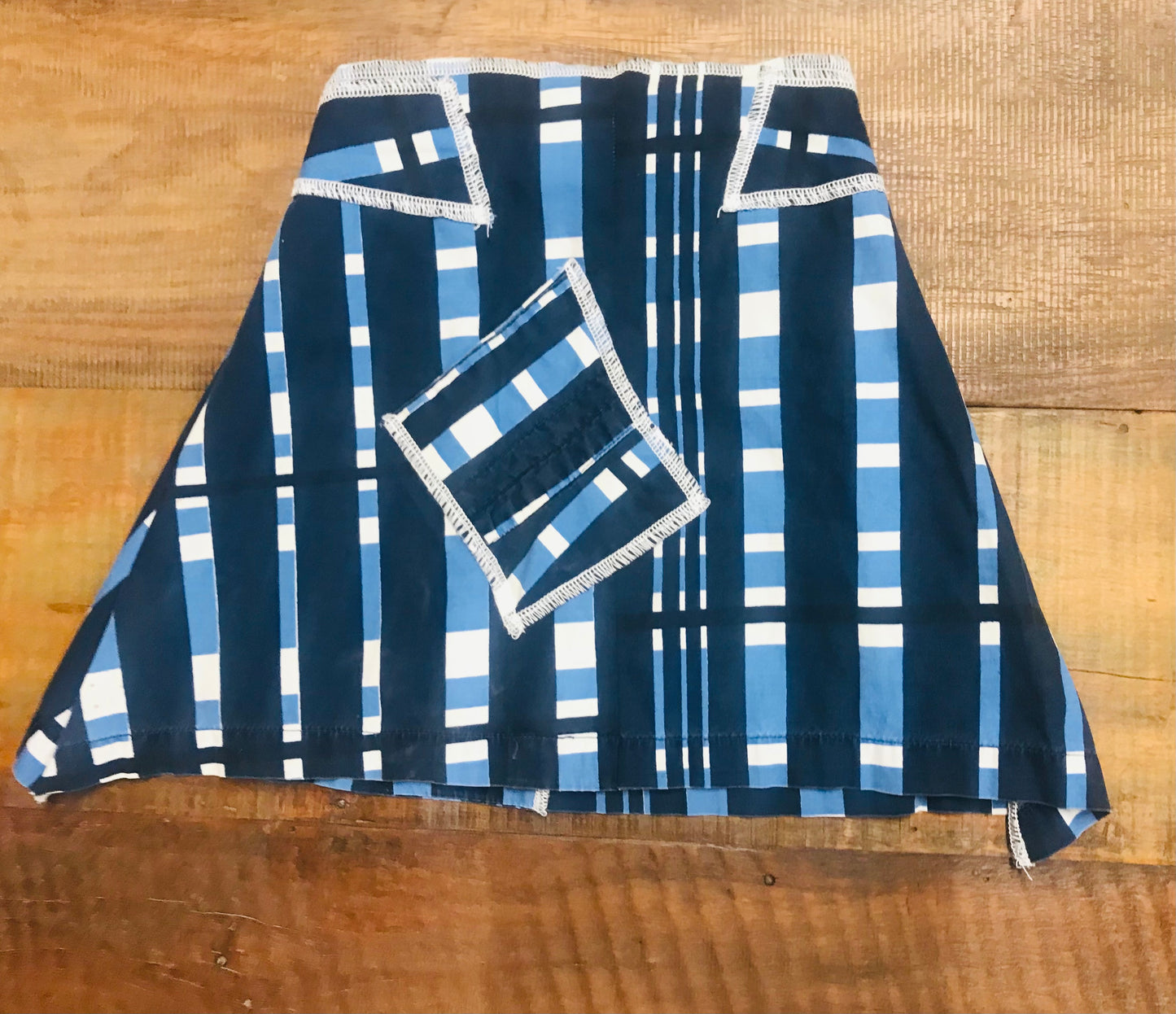 Upcycled Blue Skirt