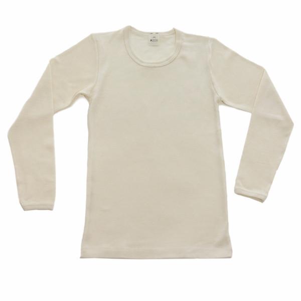 Kids Natural Wool Silk Long Sleeve Under Shirt Hocosa