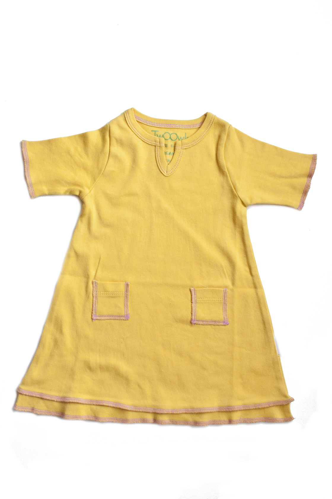 Organic Marigold Baby Tunic Pocket Dress