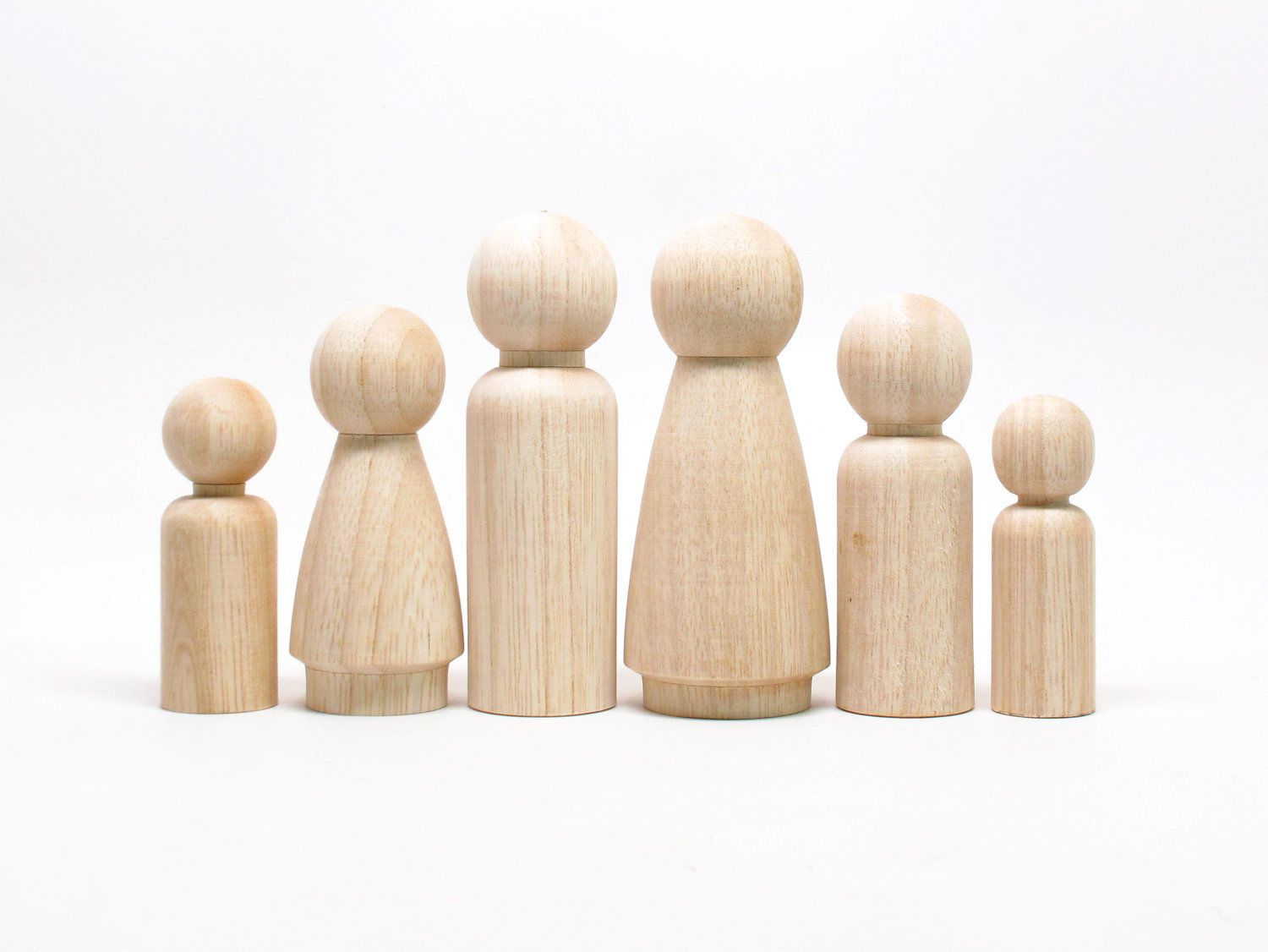 Wood Peg People