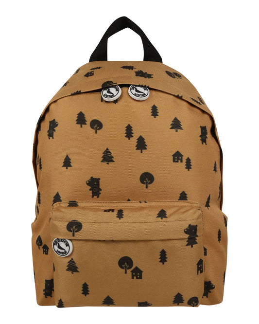 Acorn Bear forest print backpack