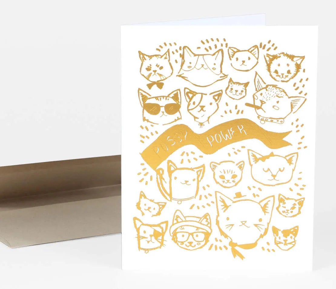 Pussy Power Notecard with envelope