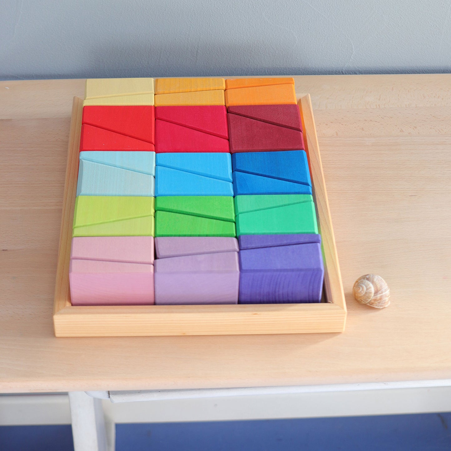 Sloping Blocks with Shell