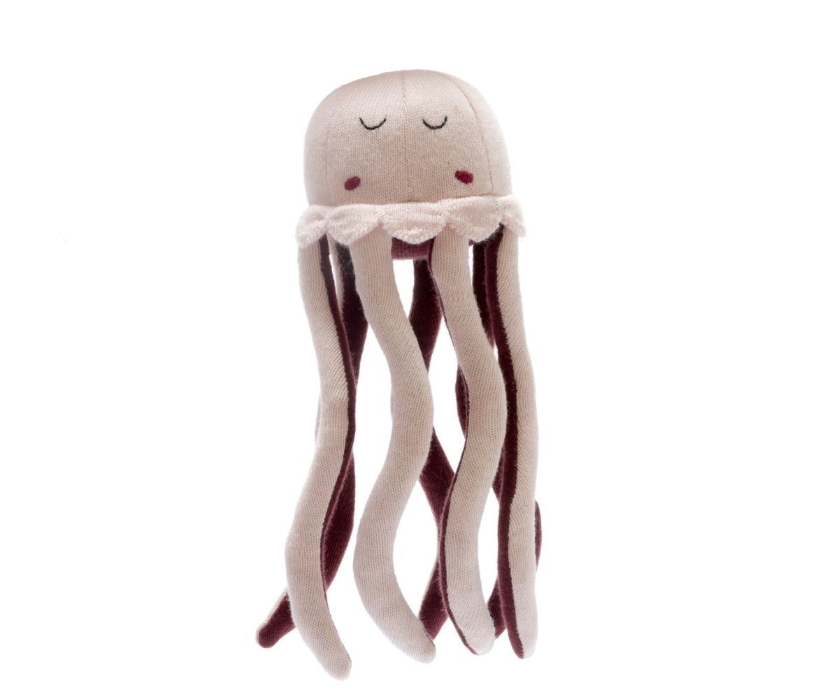 Knitted jellyfish plush toy