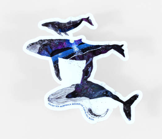Jill Bliss Vinyl Whale Sticker