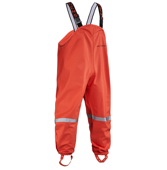 Zenith Bibbed Orange Rain Pant