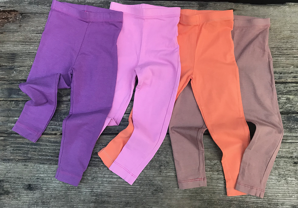 Organic Orange Baby Legging