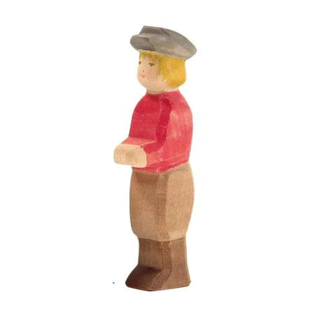 Child in Red Shirt and Hat by Ostheimer