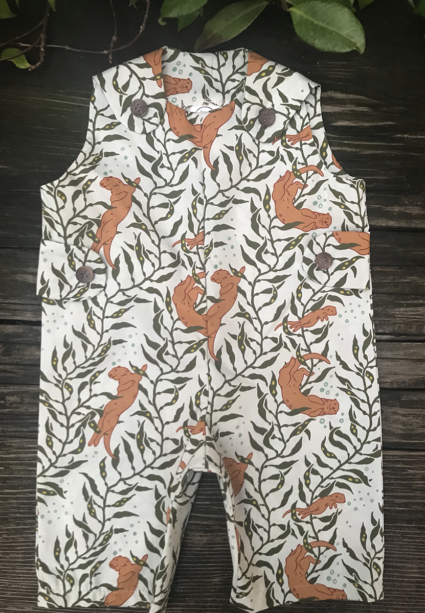 Organic Otter Baby Romper