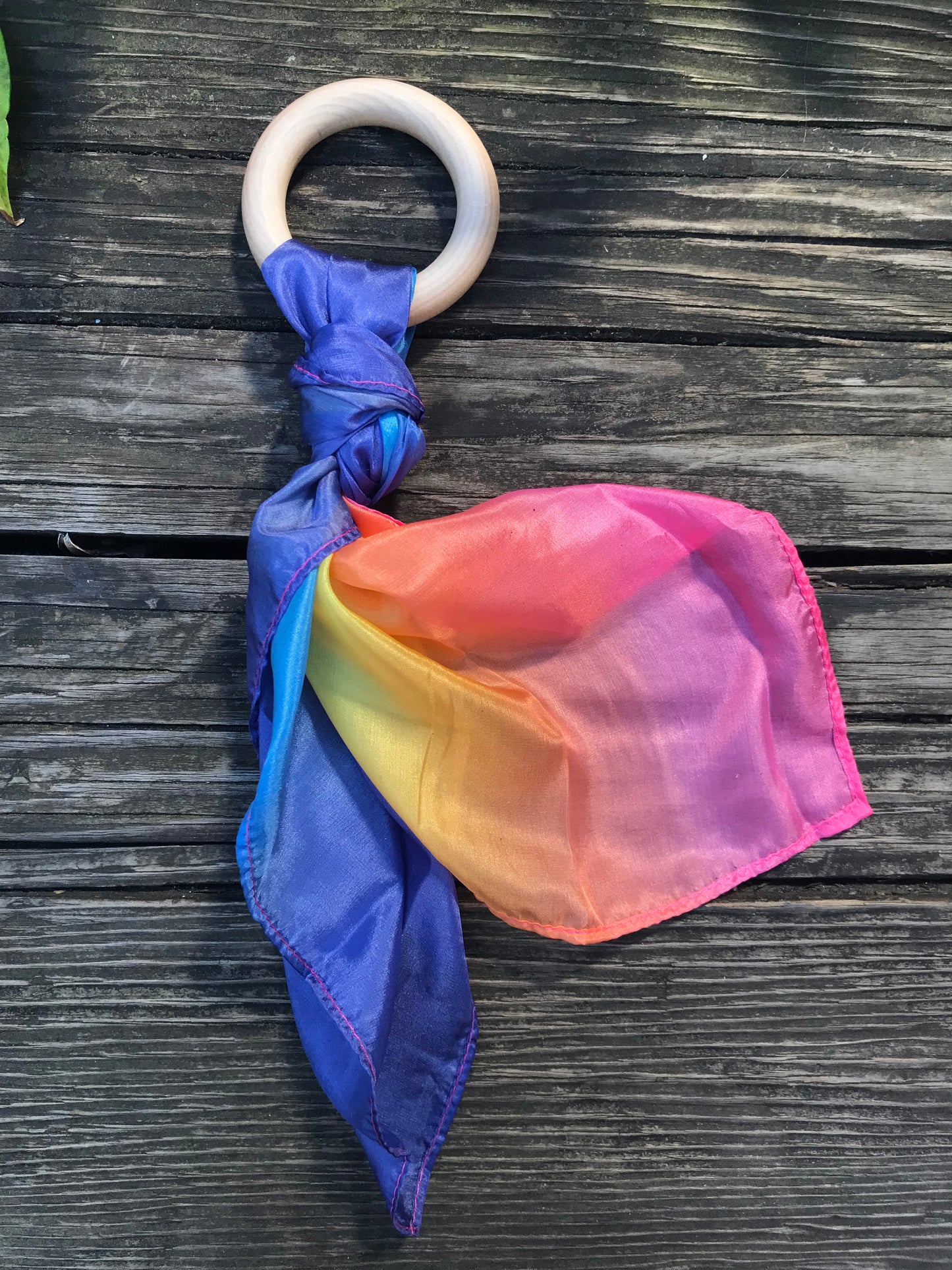 Rainbow Silk Teether