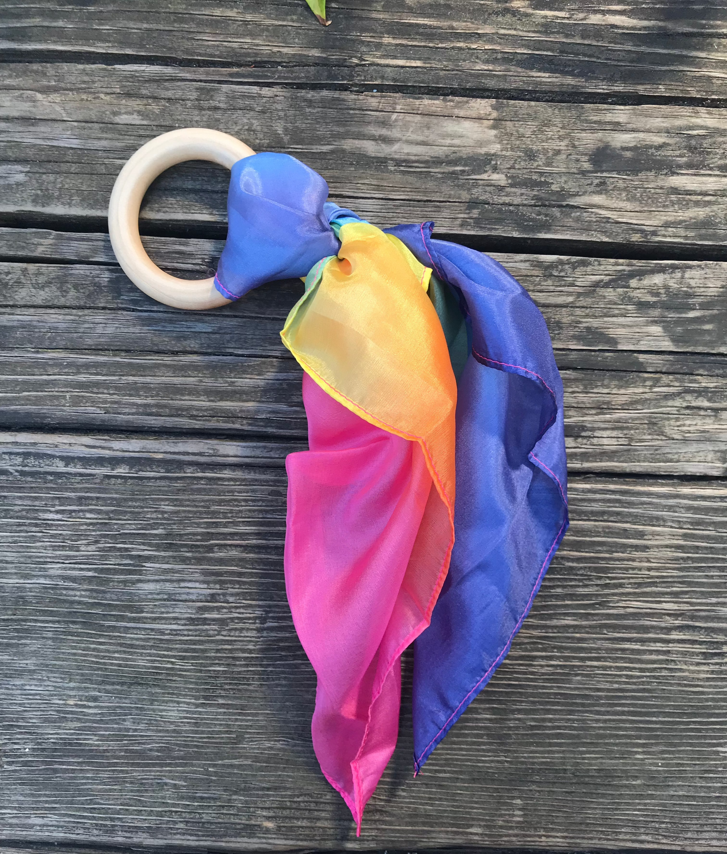 Rainbow Silk Teether