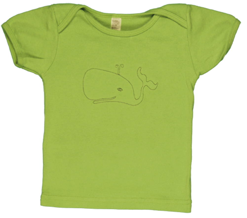 Whale baby short sleeve tee