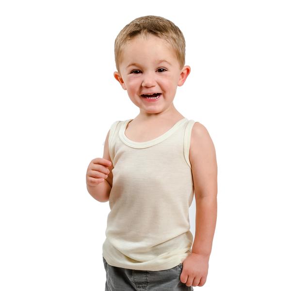 Wool Silk Kids Tank Top Under Shirt