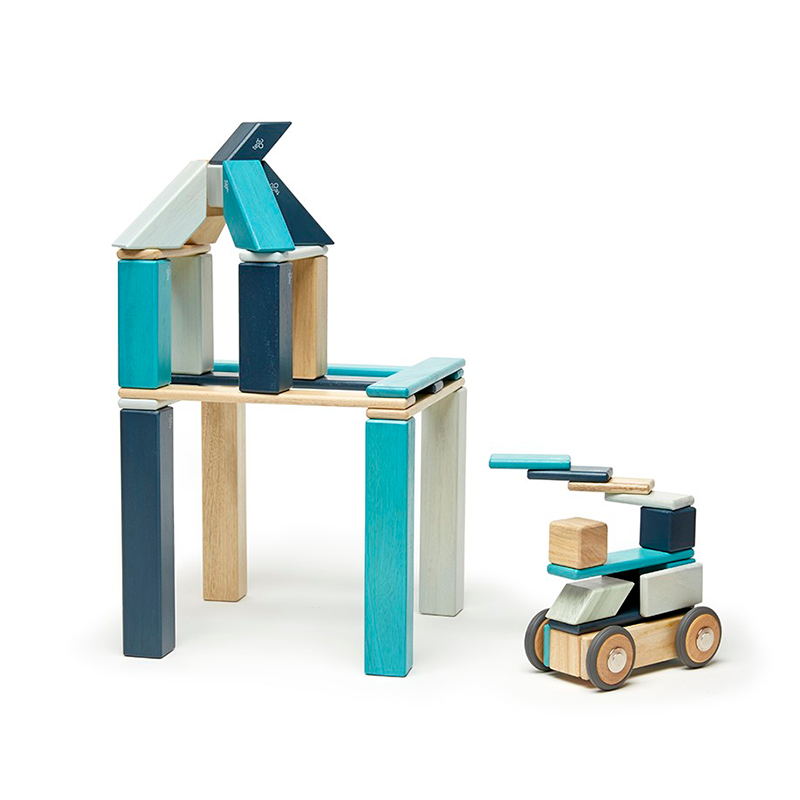 42-Piece Set Tegu Magnetic Wooden Blocks