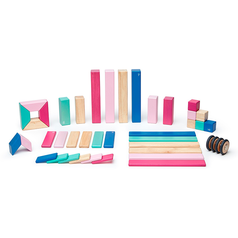42-Piece Set Tegu Magnetic Wooden Blocks