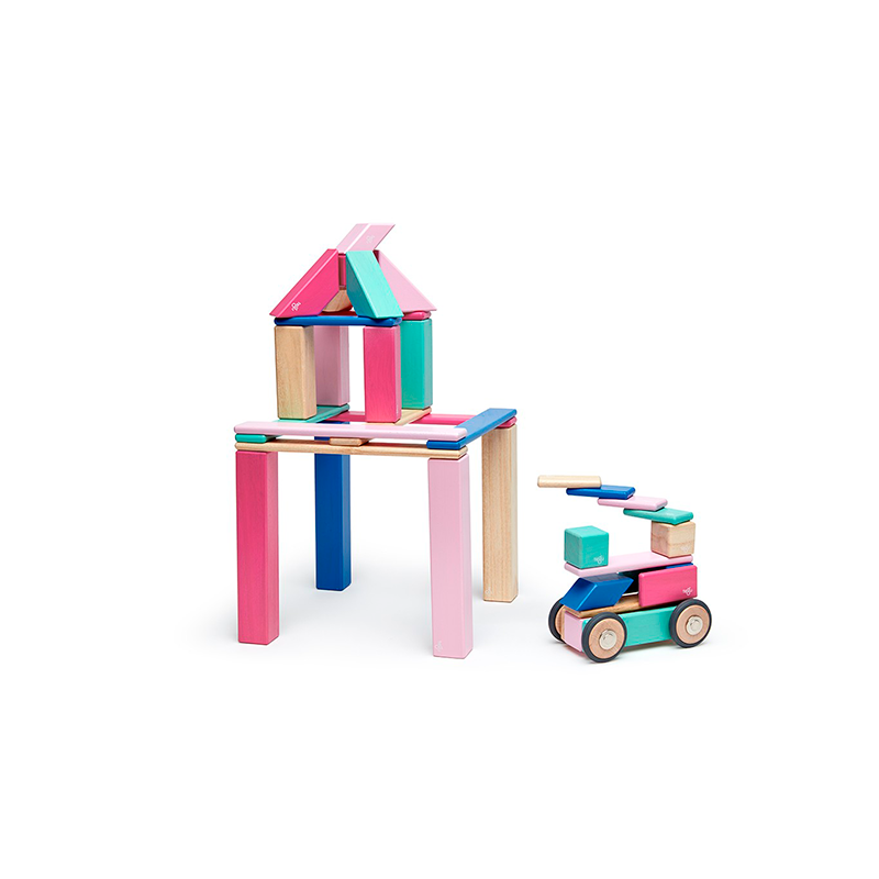 42-Piece Set Tegu Magnetic Wooden Blocks