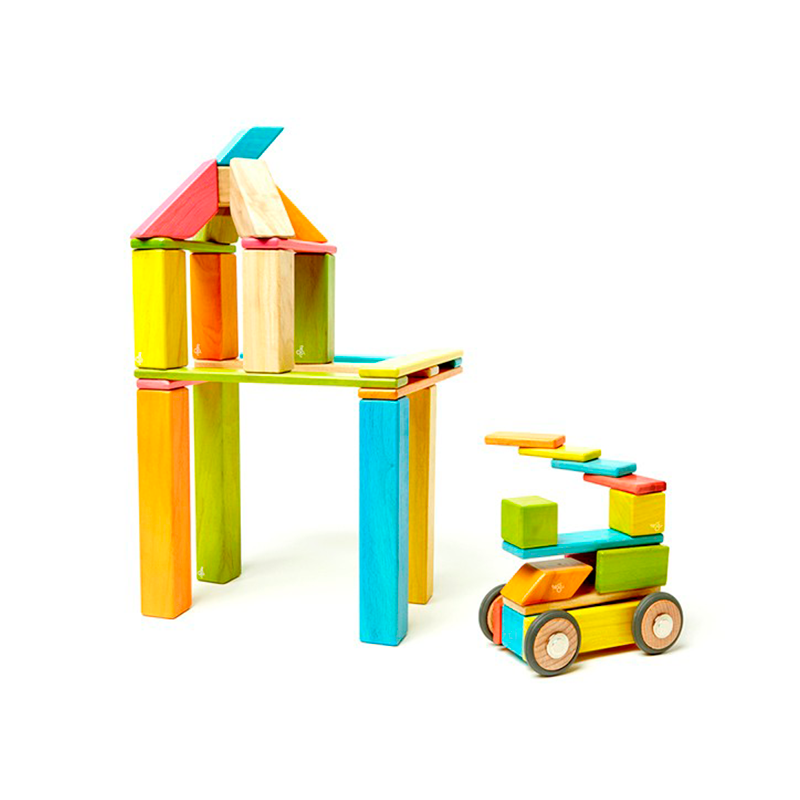 42-Piece Set Tegu Magnetic Wooden Blocks