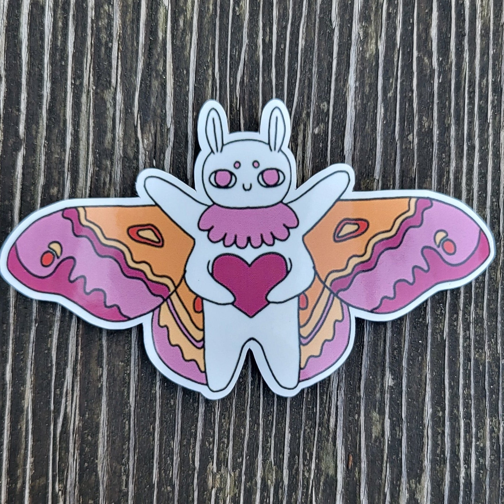 lesbian moth sticker