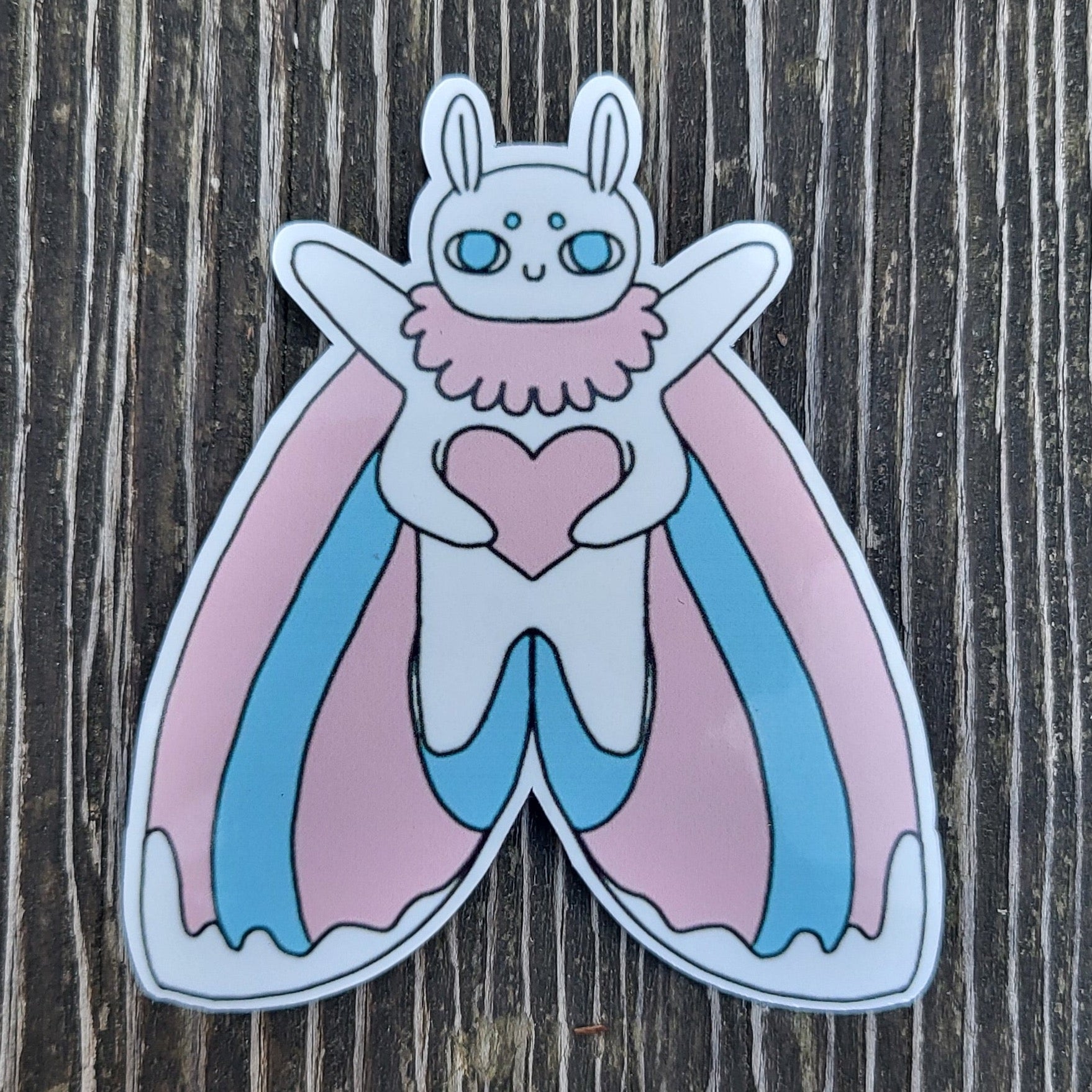 trans moth sticker