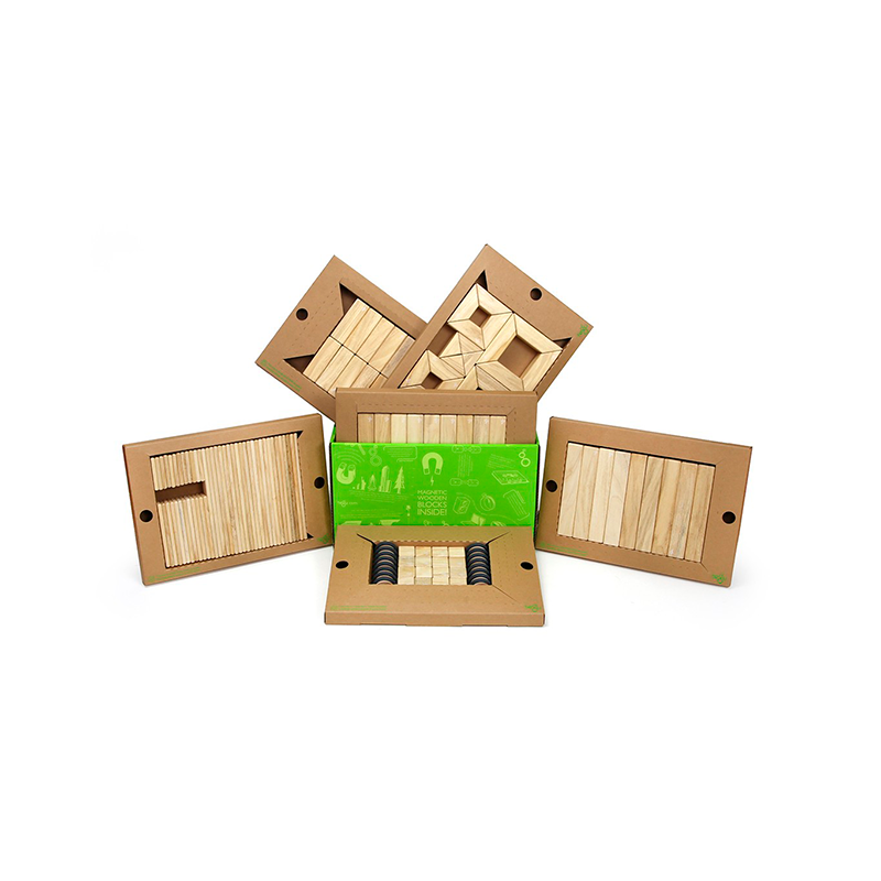 130-Piece Magnetic Wooden Blocks
