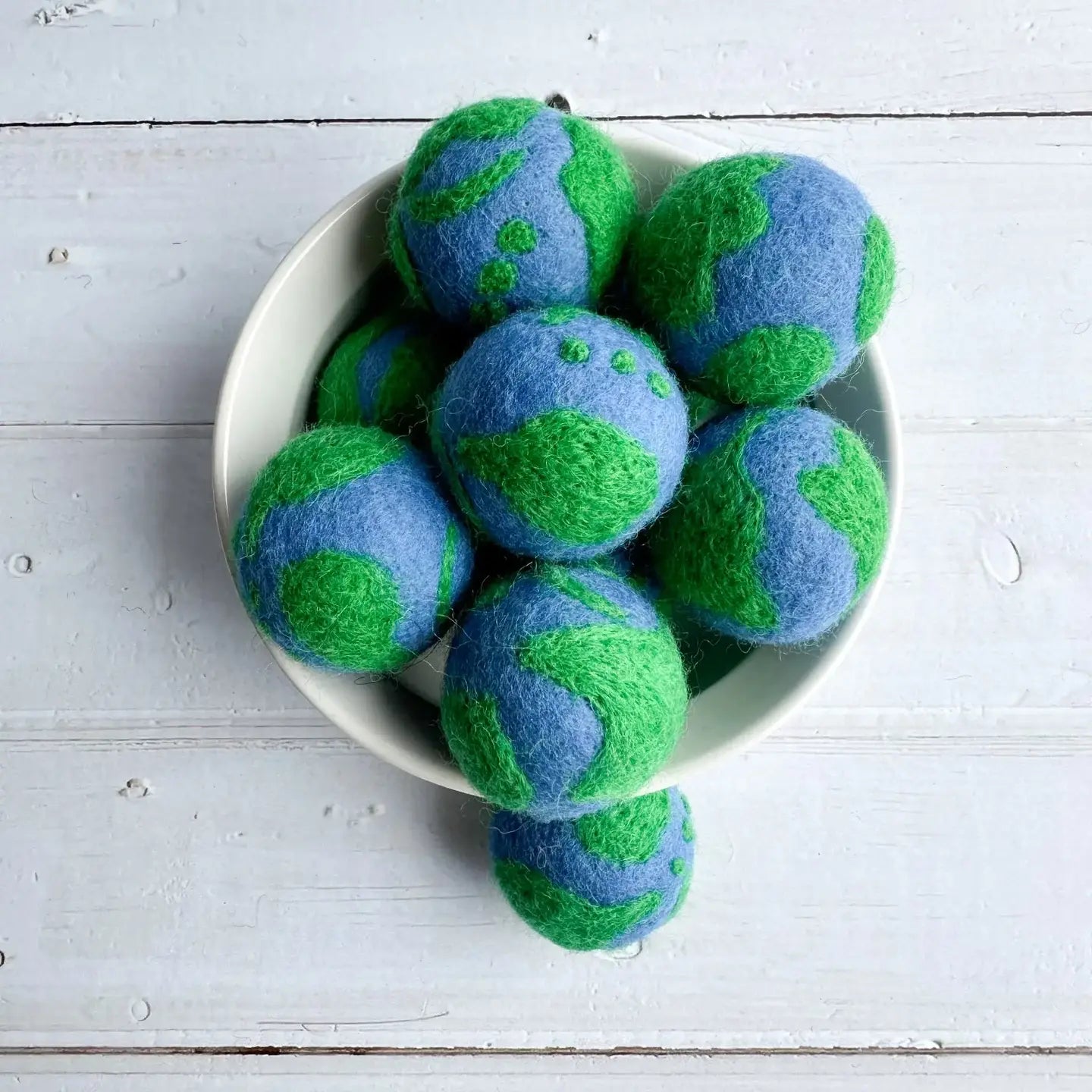 felt earth globe