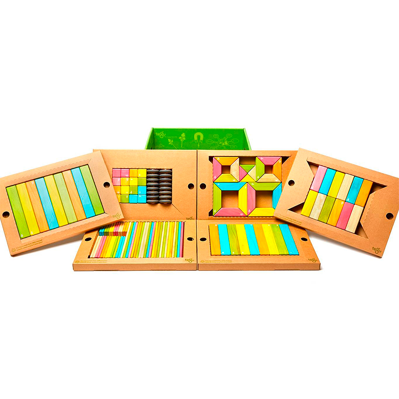 130-Piece Magnetic Wooden Blocks