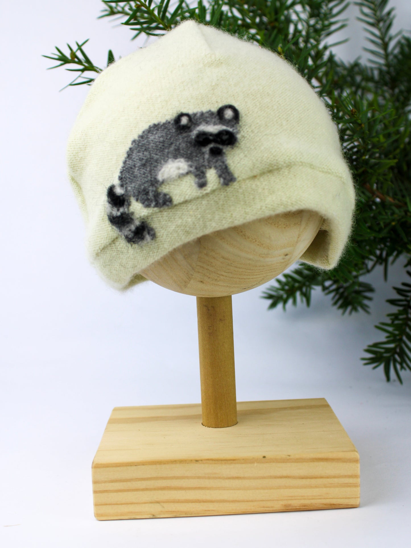 Raccoon Cashmere Baby Hat